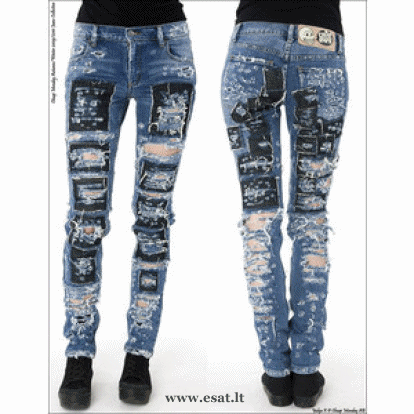 Plėšyti džinsai | Ripped jeans džnsai