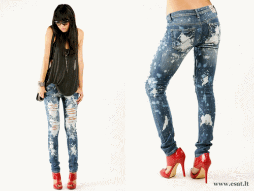 Plėšyti džinsai | Ripped jeans džnsai