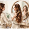 Moteris �ukuoja savo plaukus